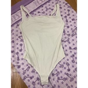 SKIMS Size 3X Ribbed Cotton Bodysuit Top BS-SCN-0653 NWT Rib 3XL Bone